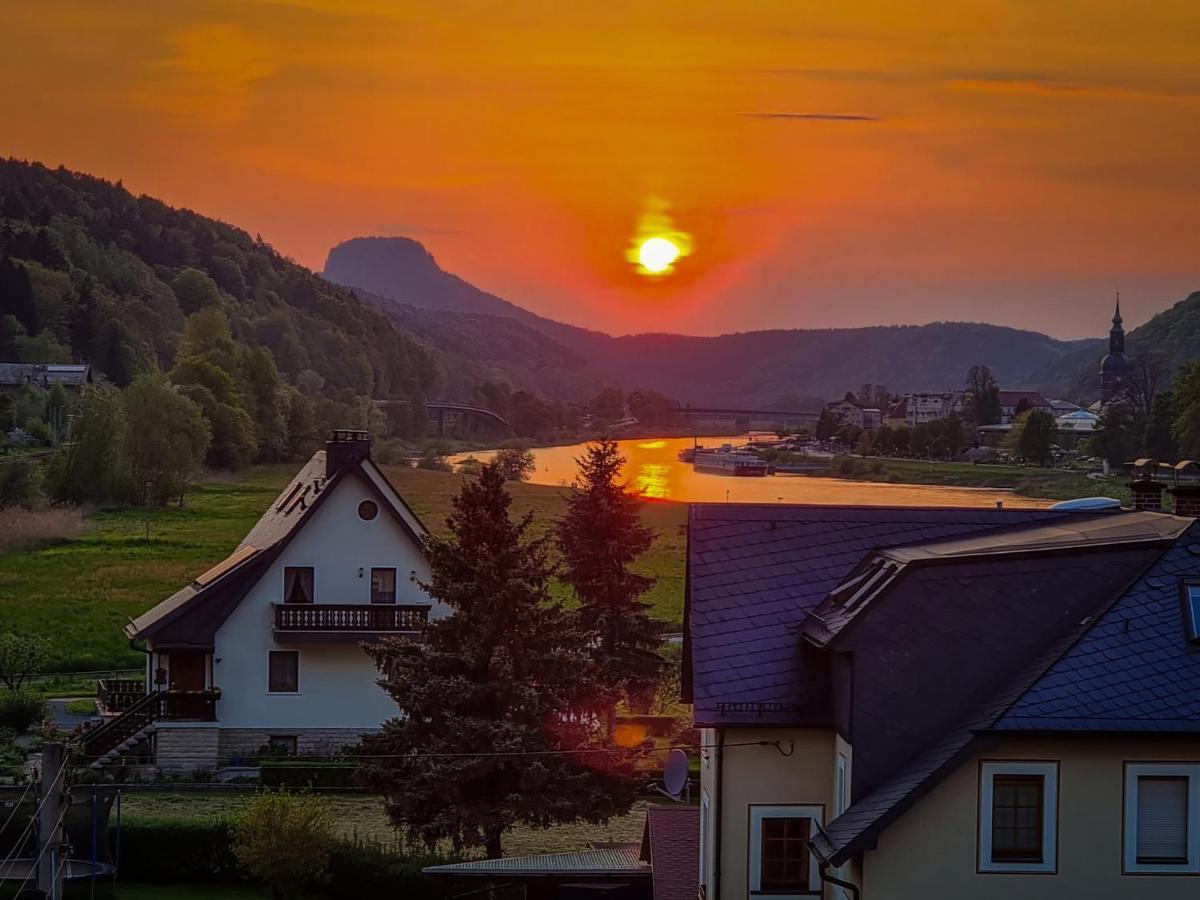 Ferienappartements Elbaussicht - Krippen Bad Schandau Exteriér fotografie